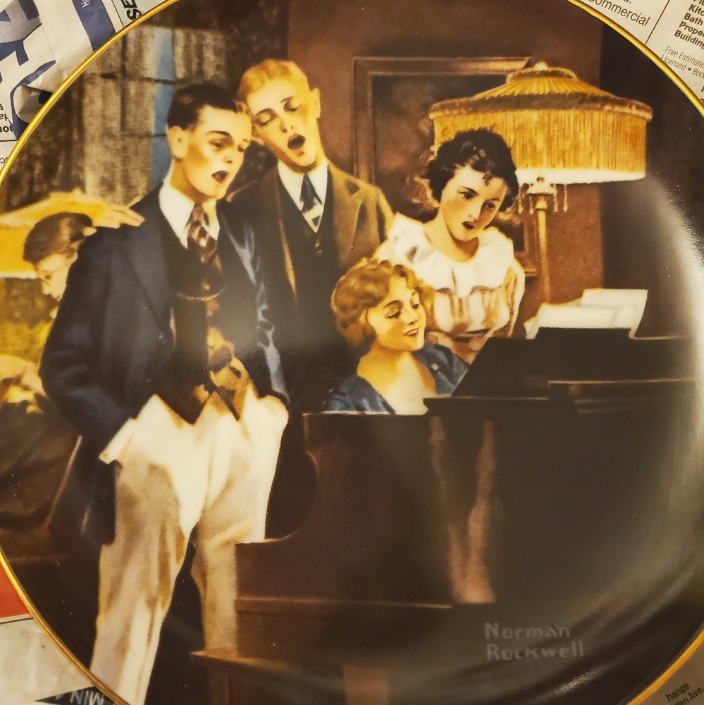 Norman Rockwell vintage plates